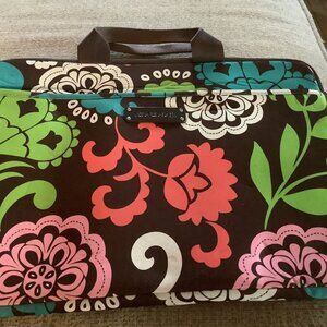Vera Bradley Lola Laptop Computer Mini IPad Bag Tote Retired